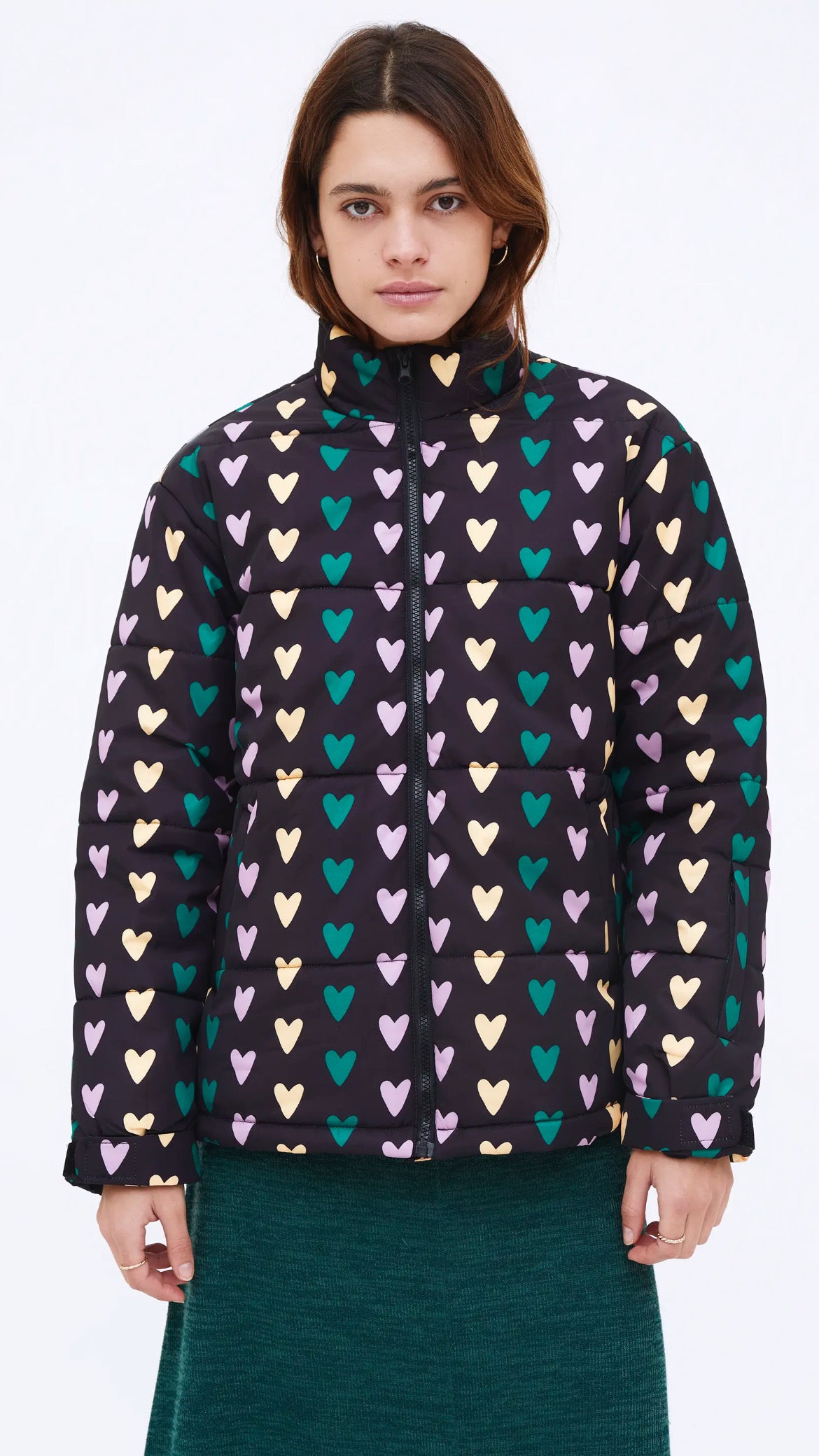 Abrigo corto con estampado Cupido Lines