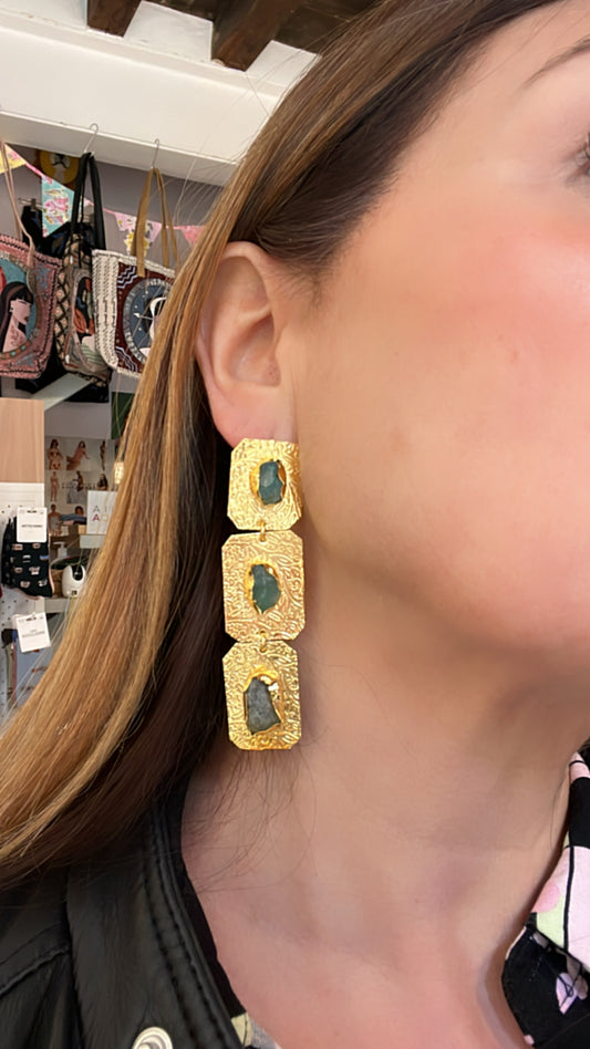 Green Sparta Earrings