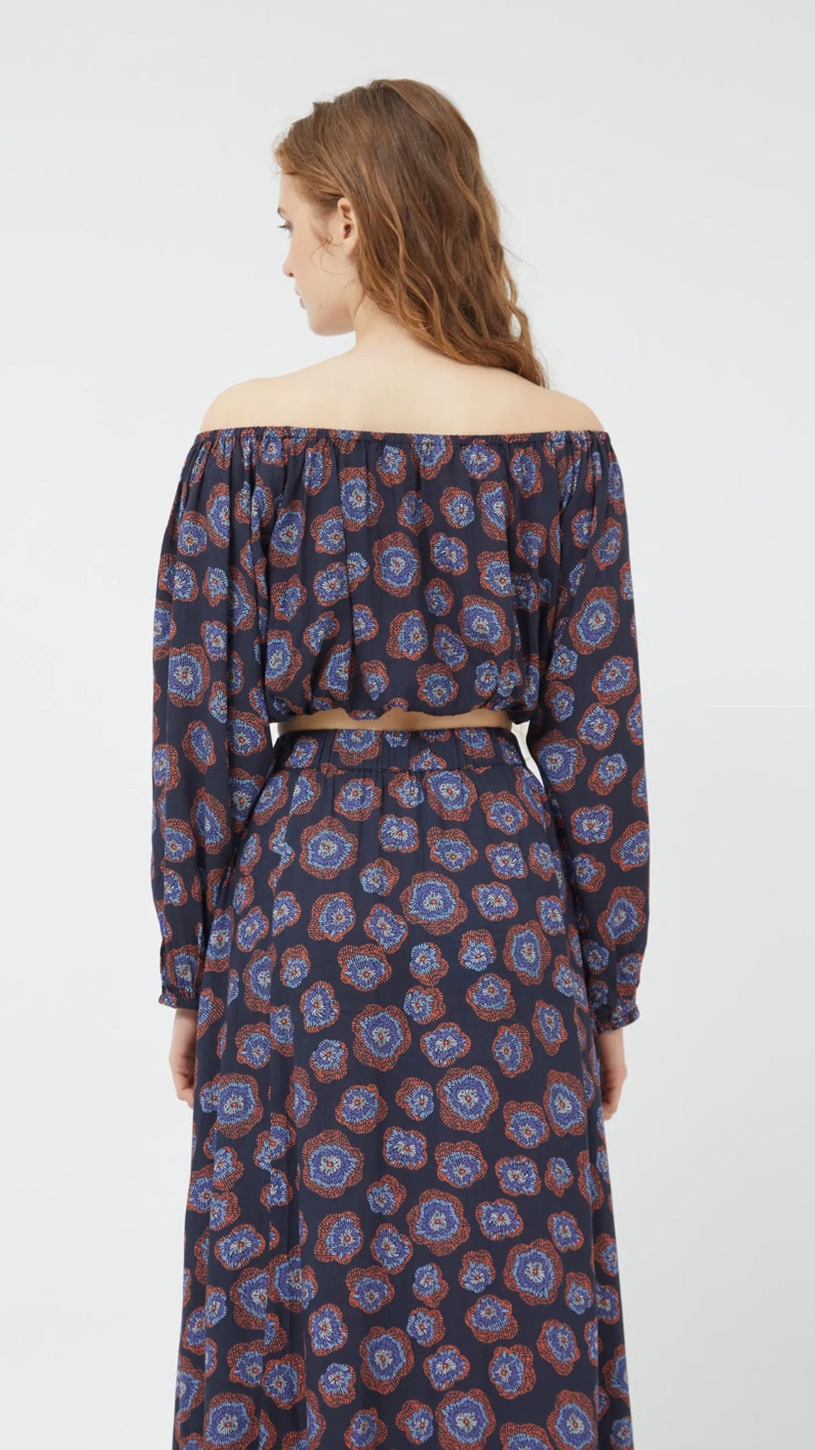 Jacaranda floral top 