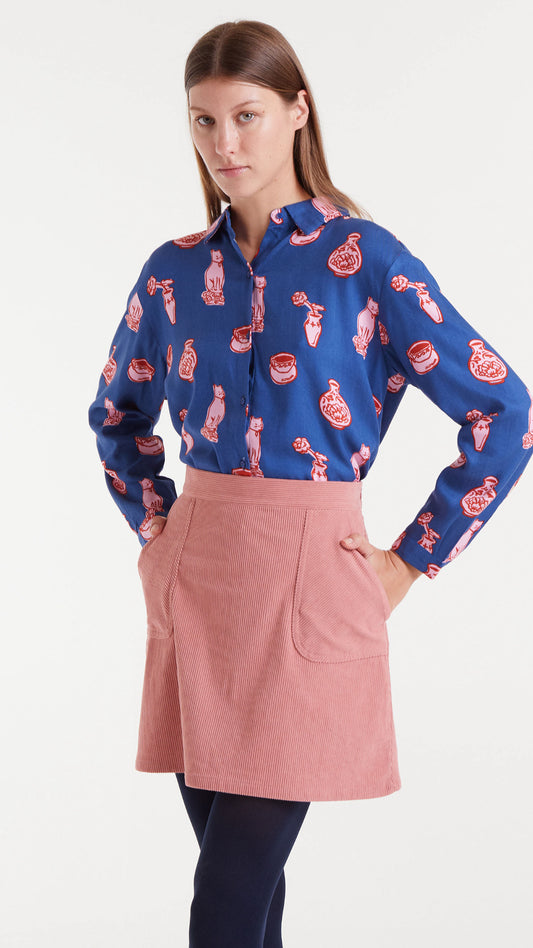 Camisa con estampado Porcelain