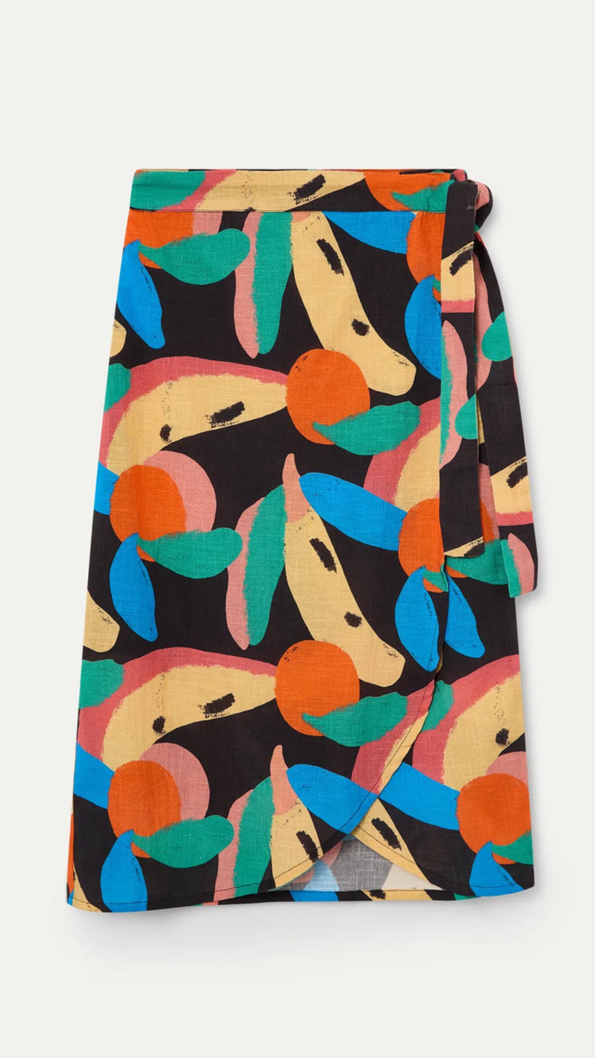 Falda midi con estampado Tutti Frutti Big (R)