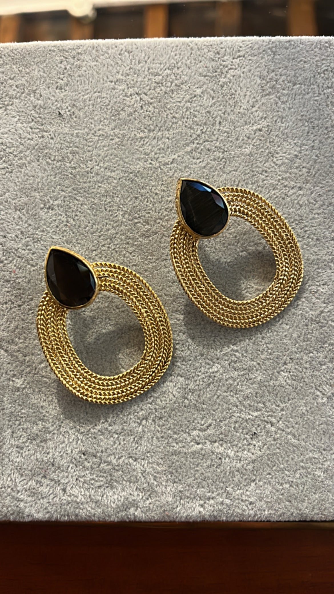 Zaniah Black Earrings