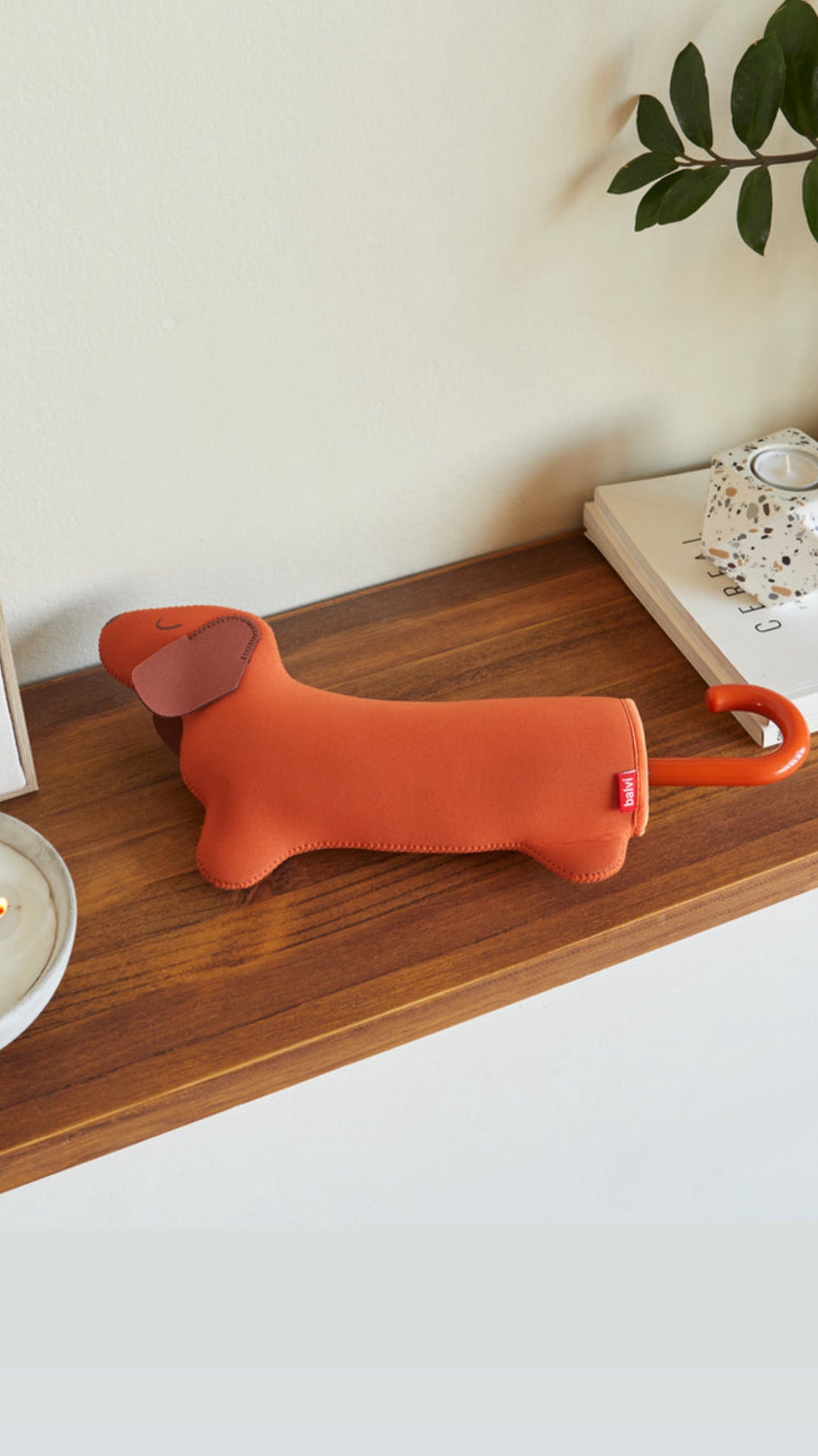 Paraguas Teckel Marrón