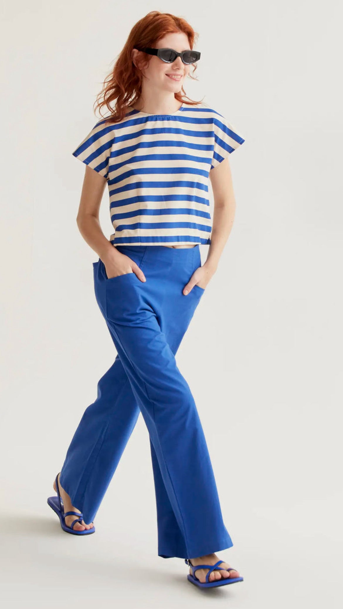 Pantalón 100% algodón azul