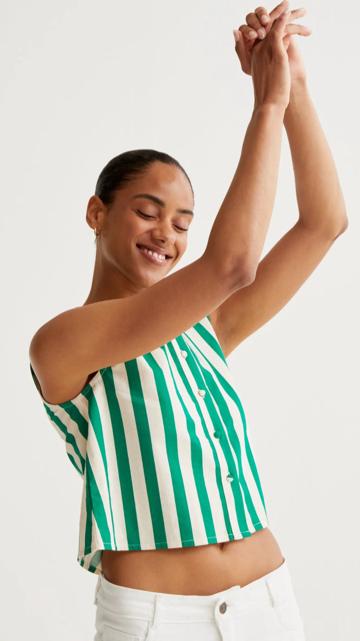 Top con estampado Bamboo Green