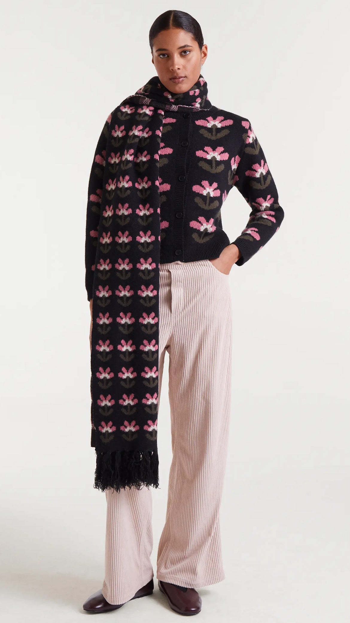 Cárdigan jacquard con estampado Baboushka Big