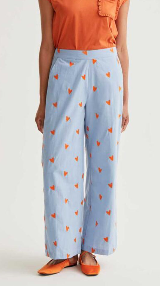 Pantalón con estampado Hearts