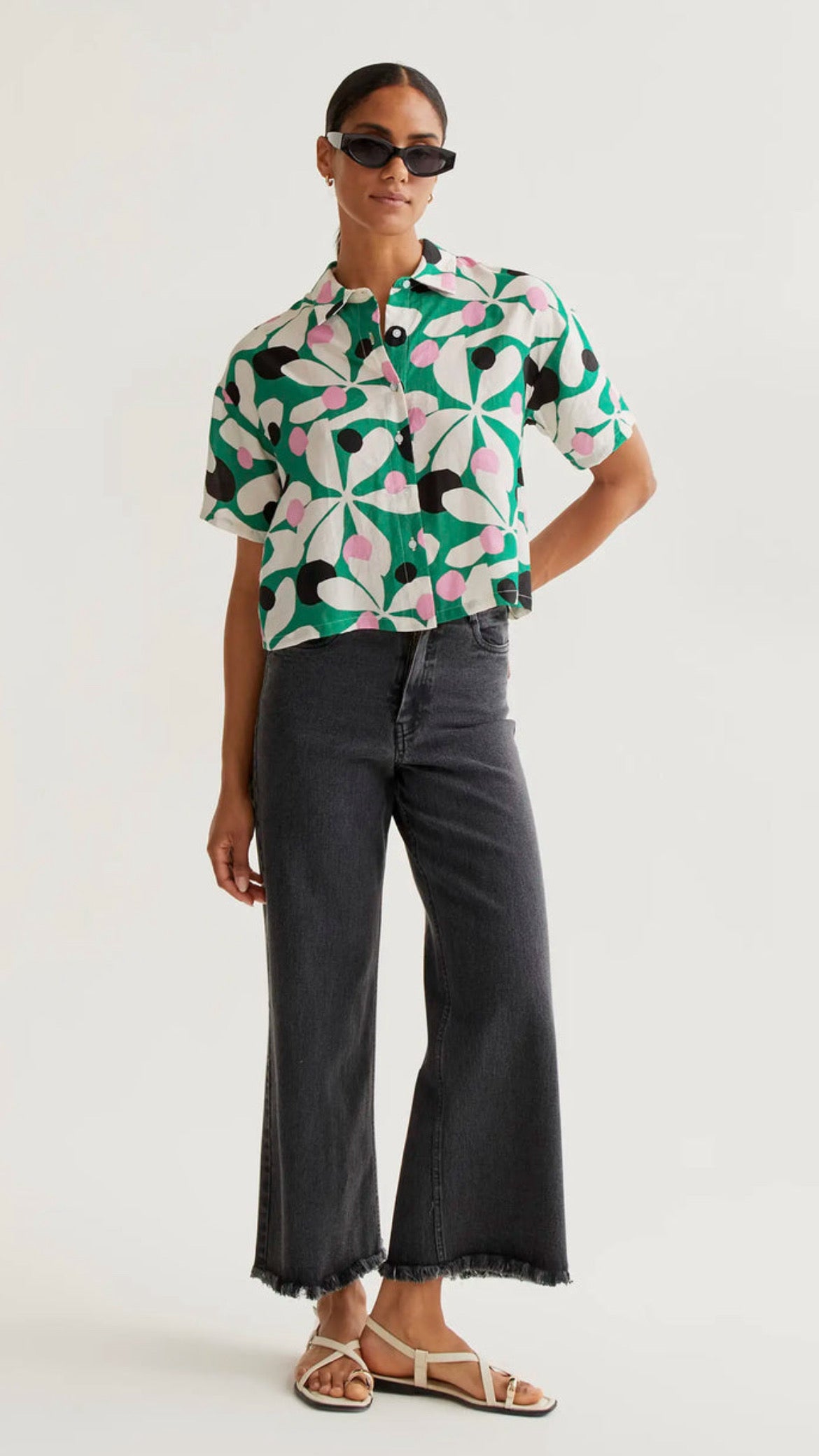 Camisa con estampado Hosta