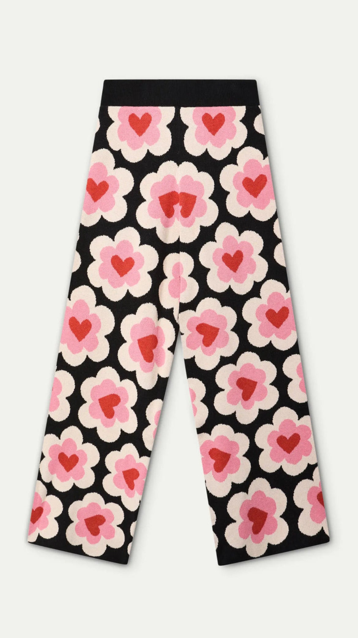 Pantalón de punto jacquard con estampado SweetHeart