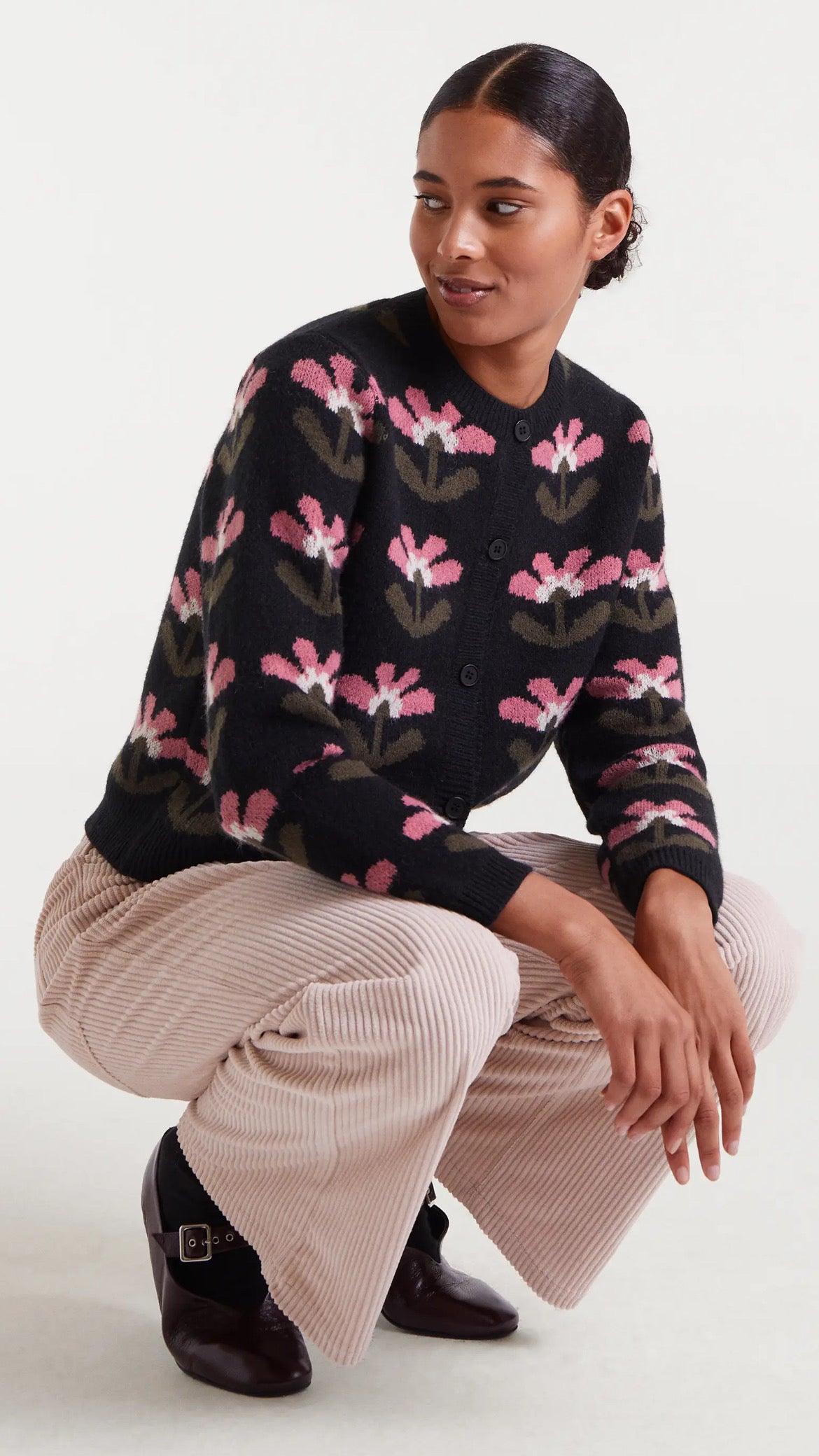 Cárdigan jacquard con estampado Baboushka Big