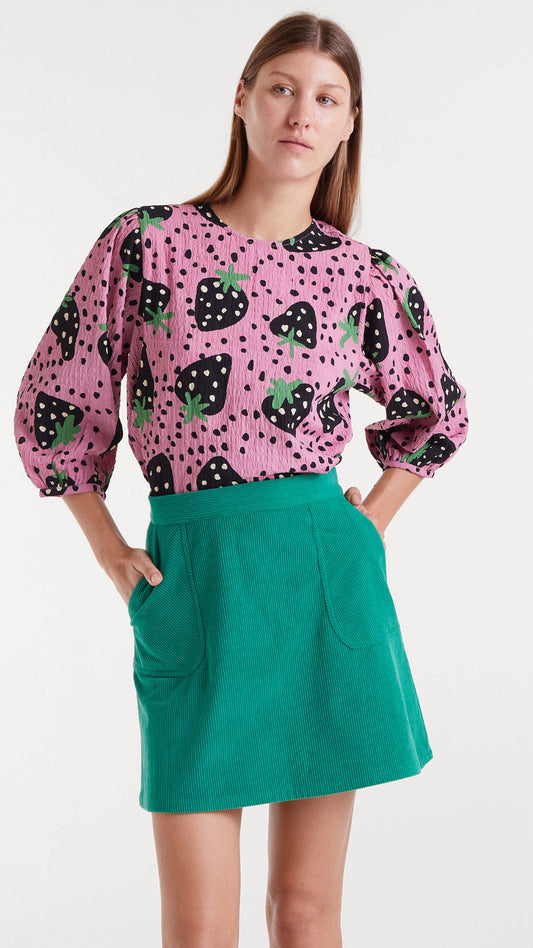 Top con estampado morango big