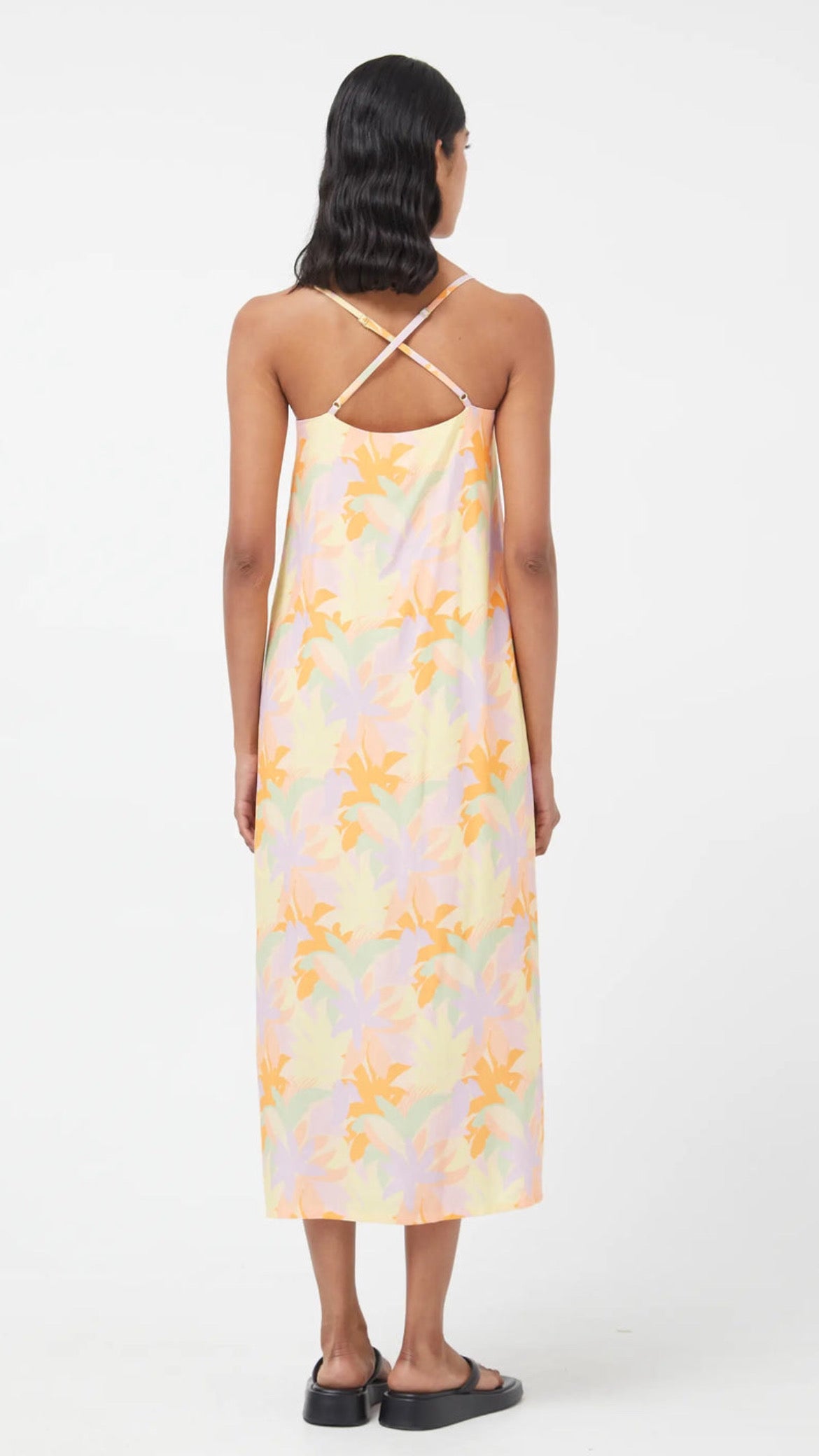Pluvia floral long dress