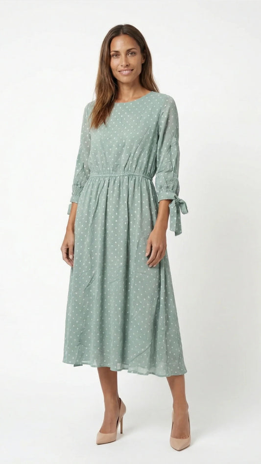 Vestido Rive Gauche Verde