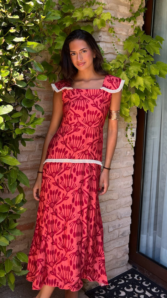 Vestido Marais Coral