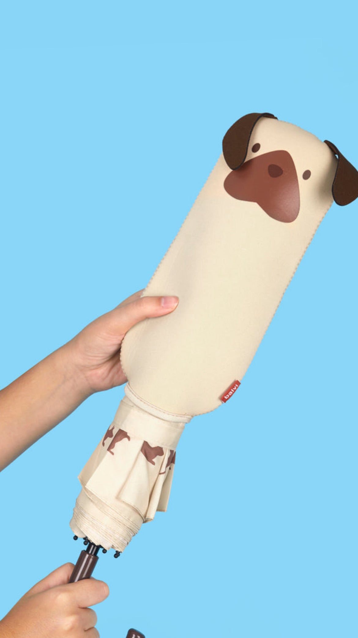 Paraguas Puppy Beige