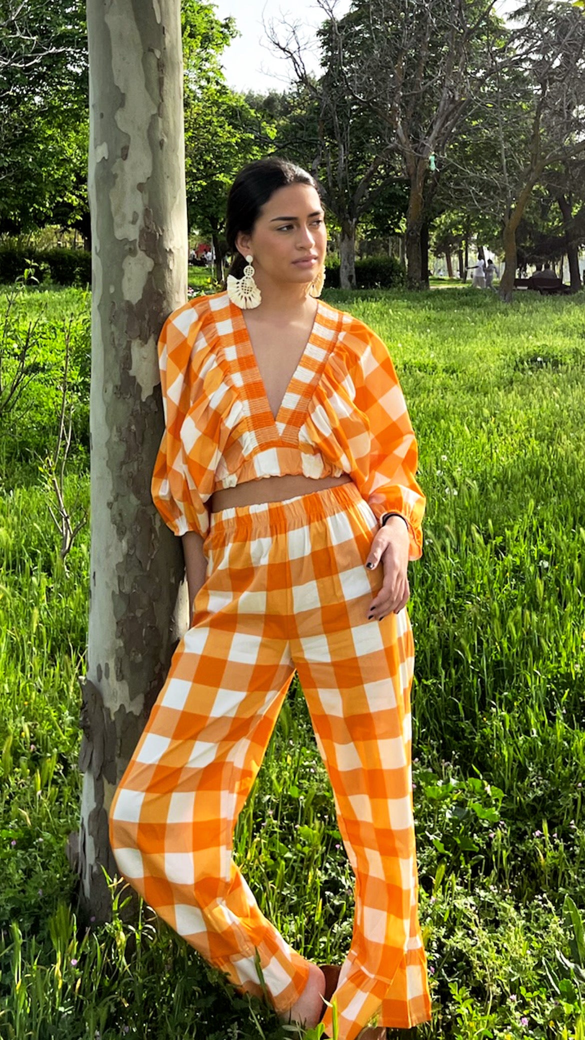 Fabia Vichy Orange Set