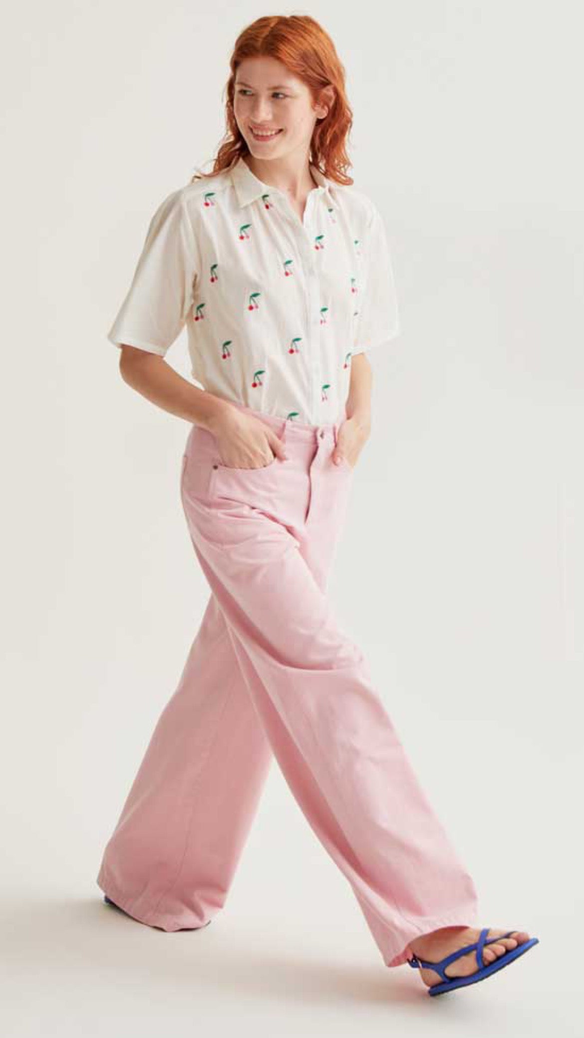 Camisa con estampado White Cherries