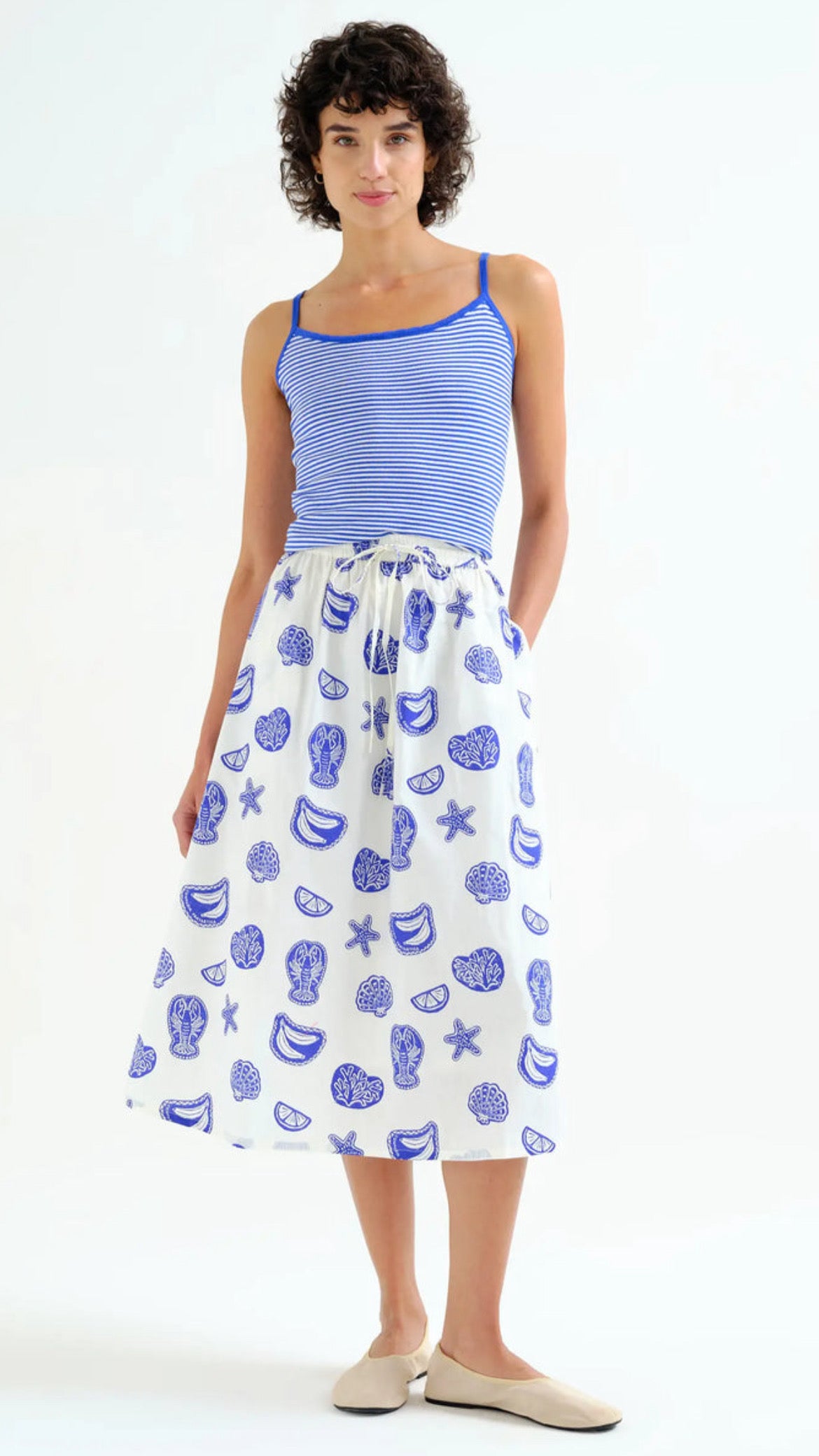 Falda con estampado Lobster
