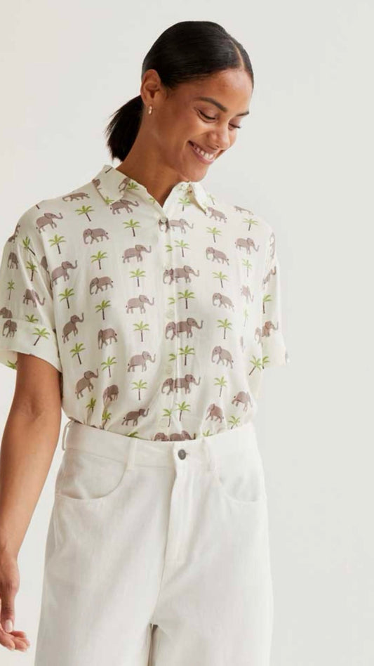 Camisa con estampado Elefante
