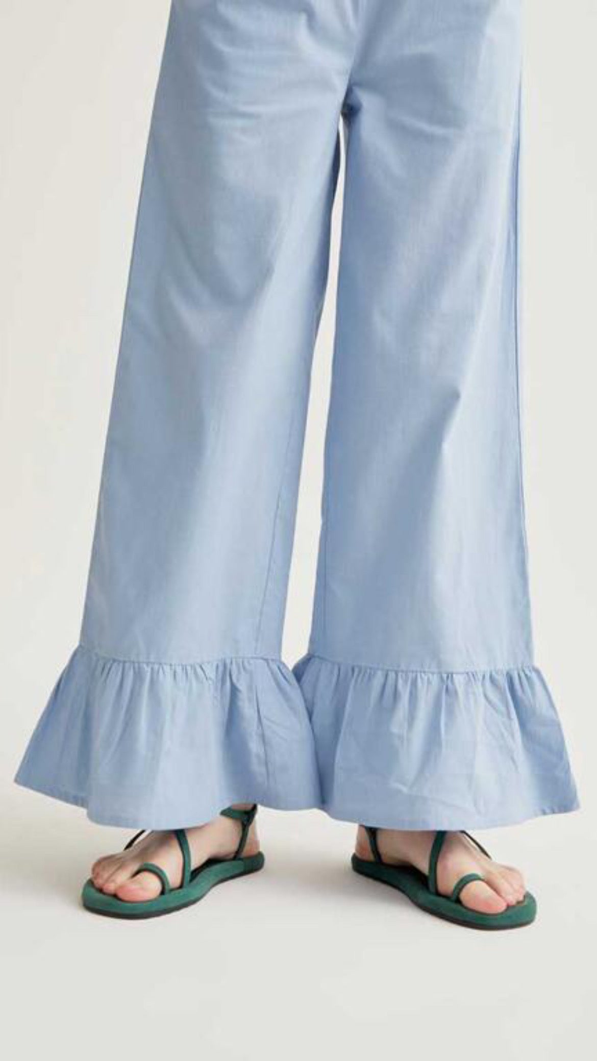 Pantalón 100% algodón azul claro