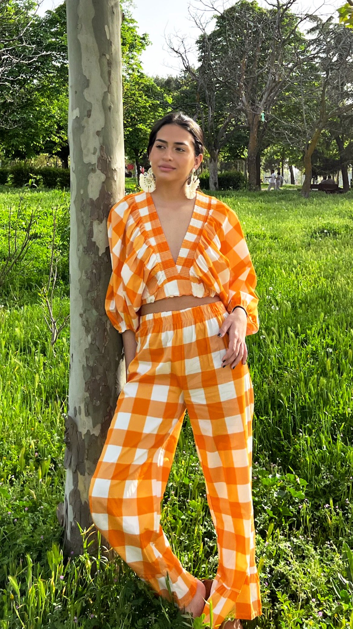 Fabia Vichy Orange Set