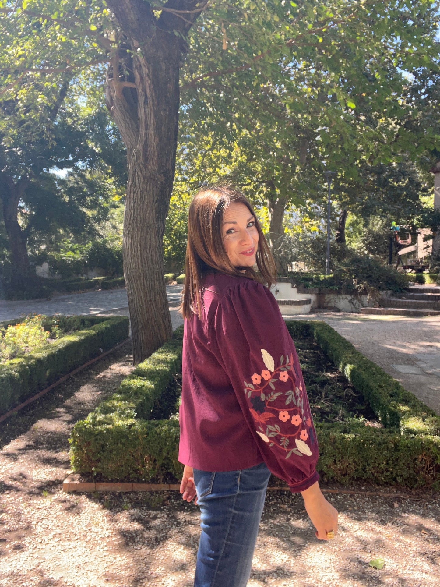 Chaqueta Florencia Burdeos