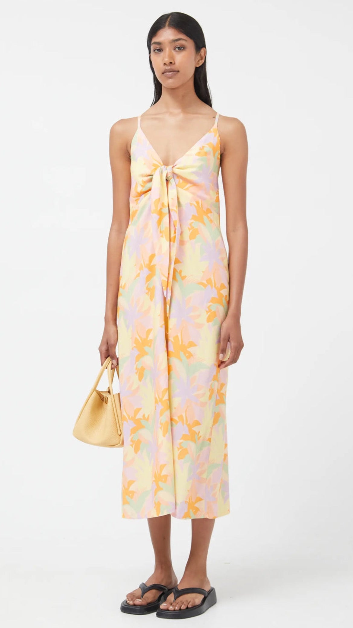 Pluvia floral long dress
