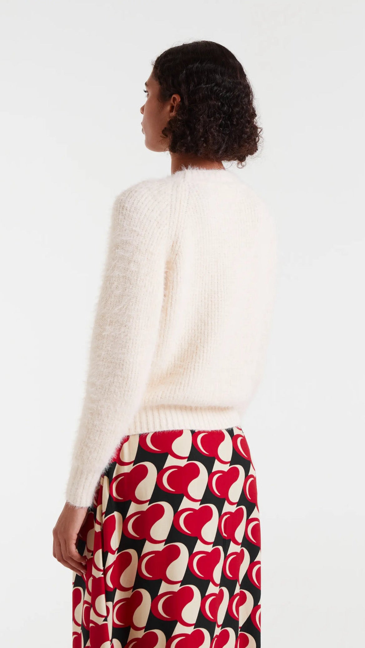 Jersey de punto con textura blanco
