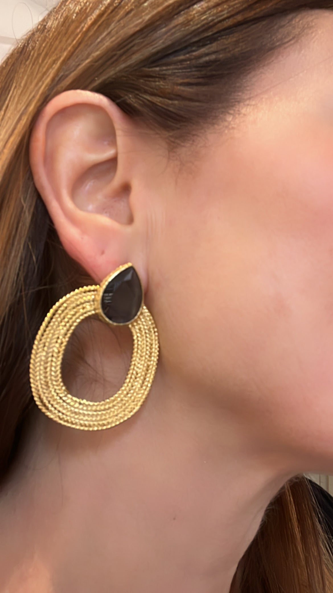 Zaniah Black Earrings