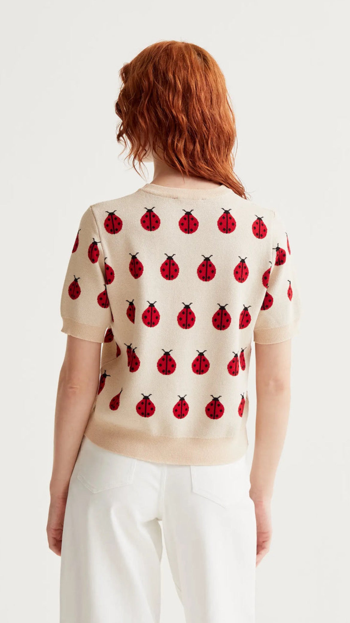 Jersey de punto con estampado red Coccinella (R)
