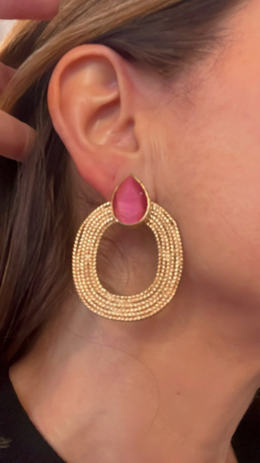 Pendientes Zaniah Rosa