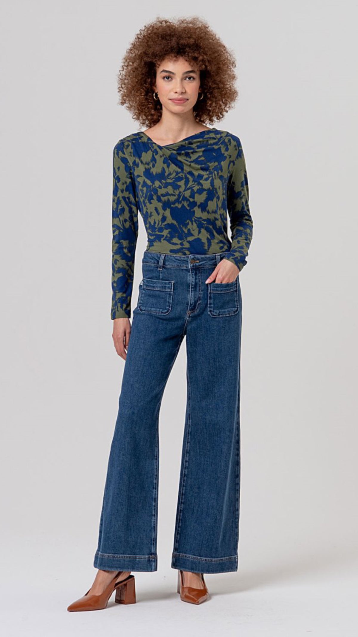 Jeans con bolsillos delanteros Índigo