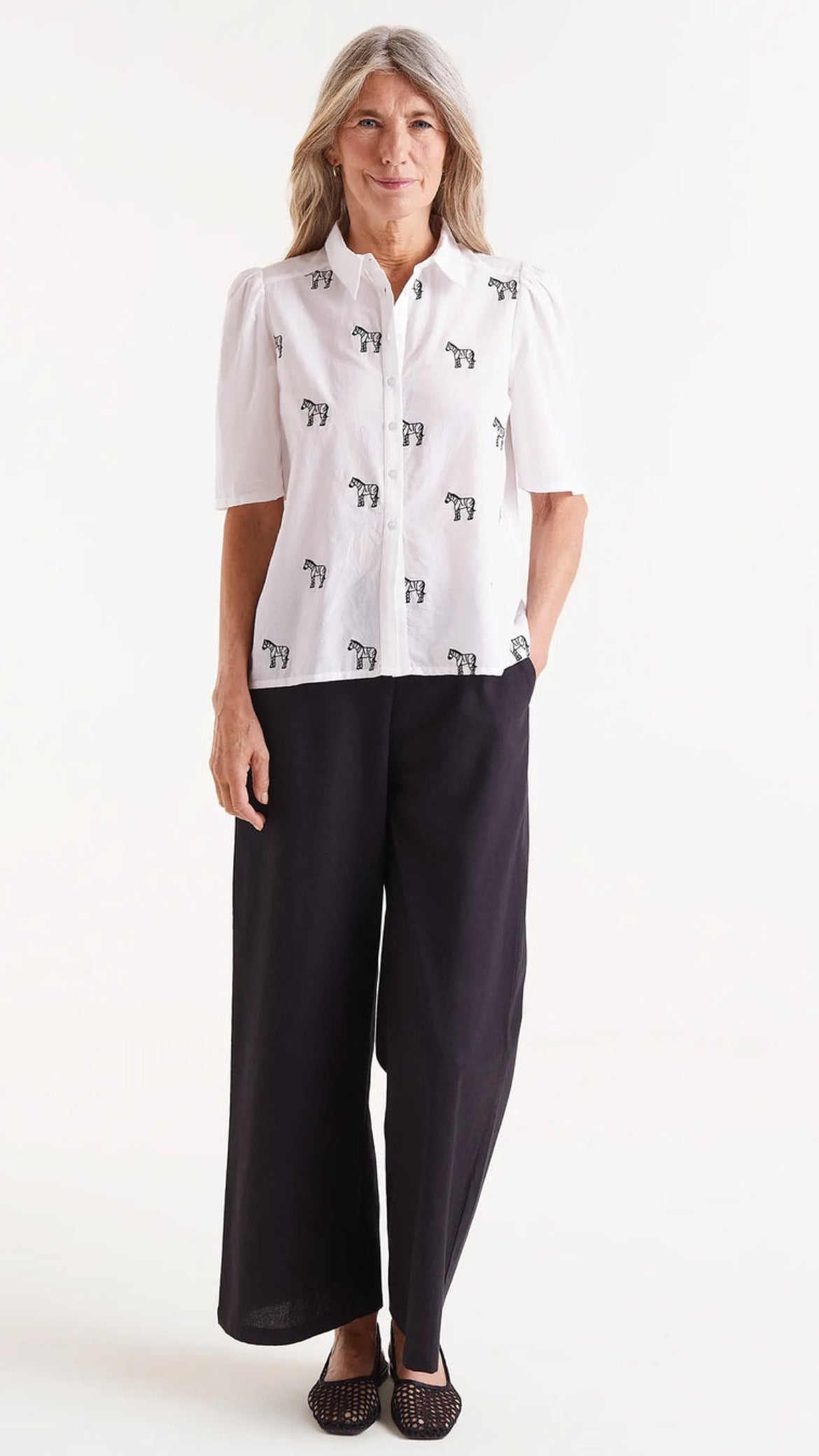 Camisa de manga corta estampado Safari