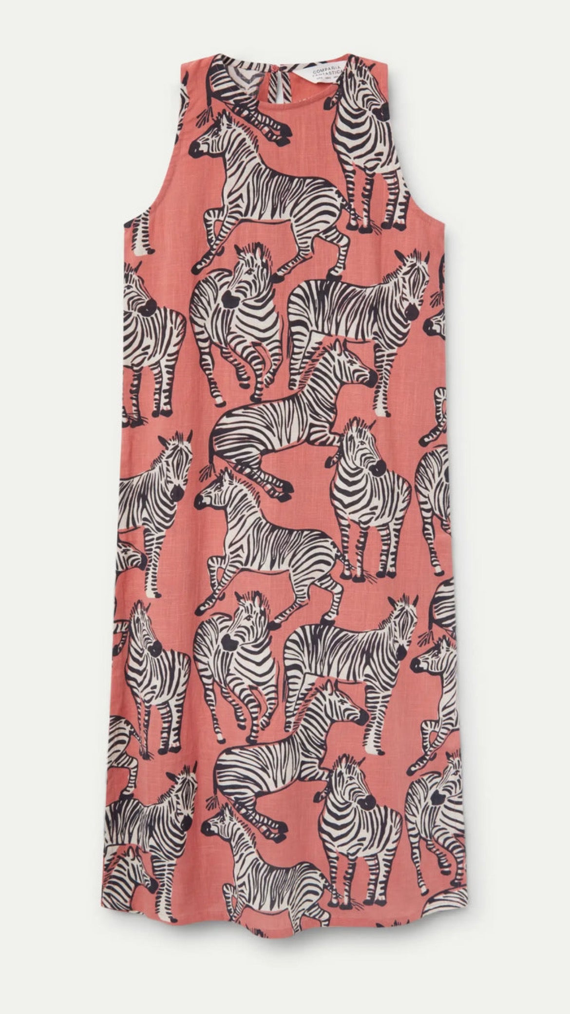 Vestido midi estampado Safari