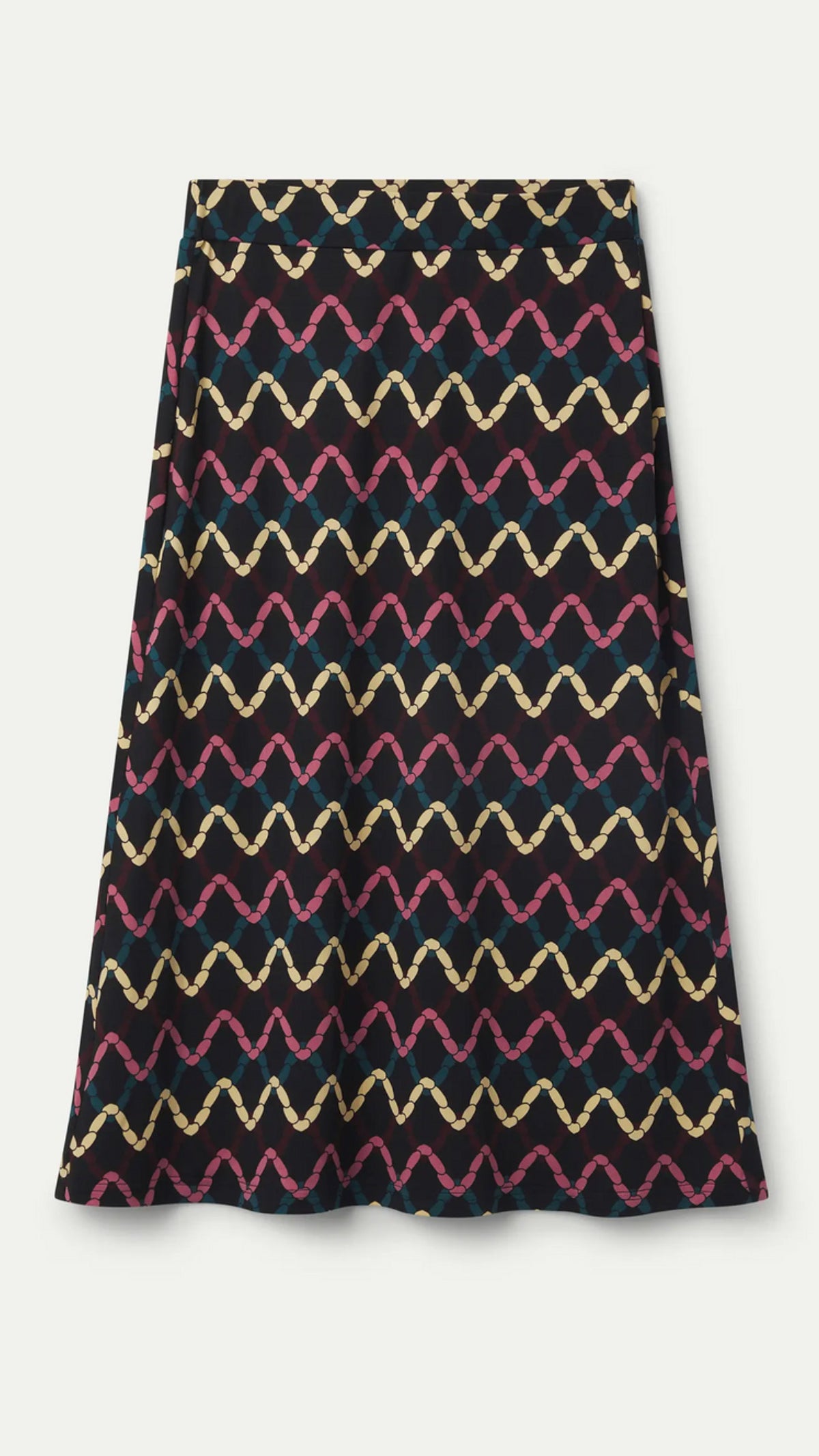 Falda midi estampado Skein