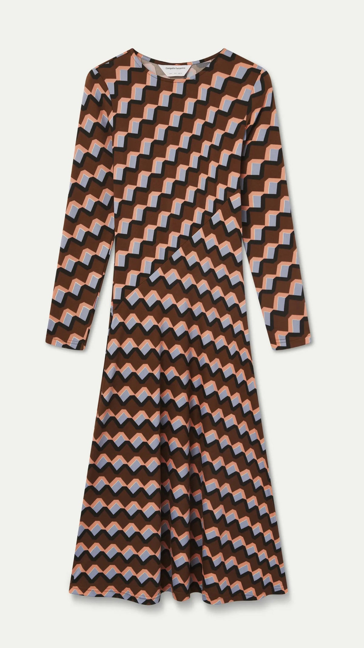 Vestido midi con estampado Scala
