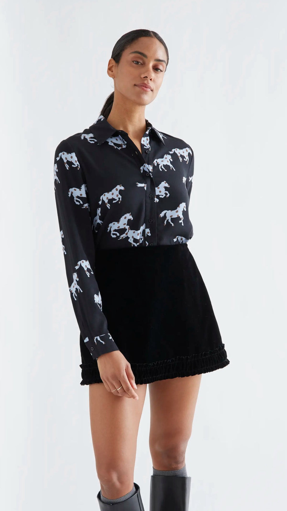 Camisa con estampado Horse