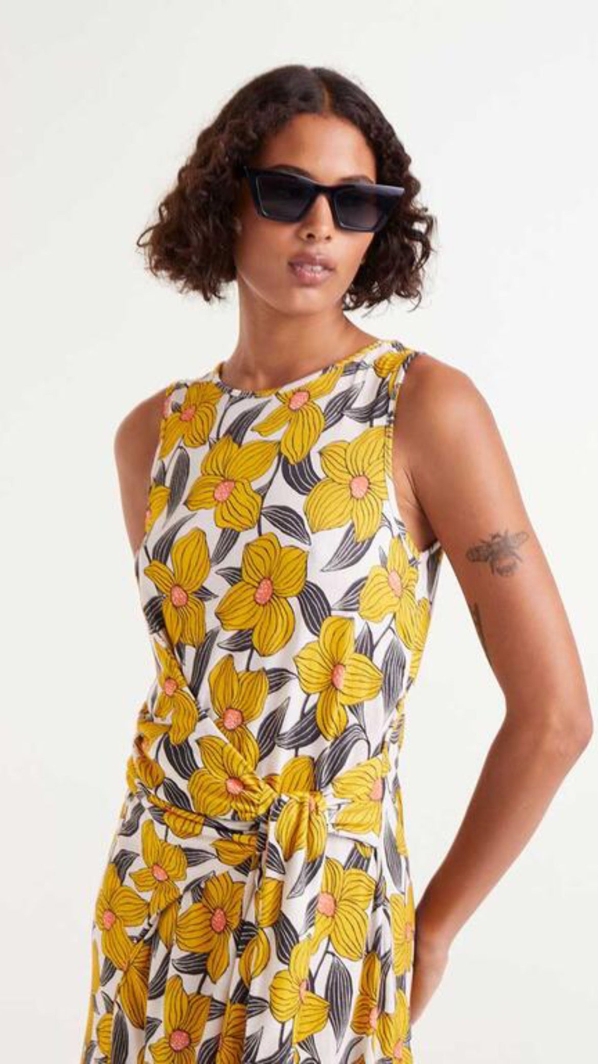 Vestido largo estampado floral Narciso