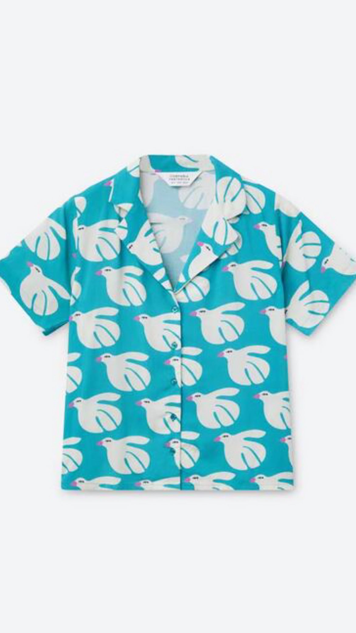 Camisa rayón estampado Dove