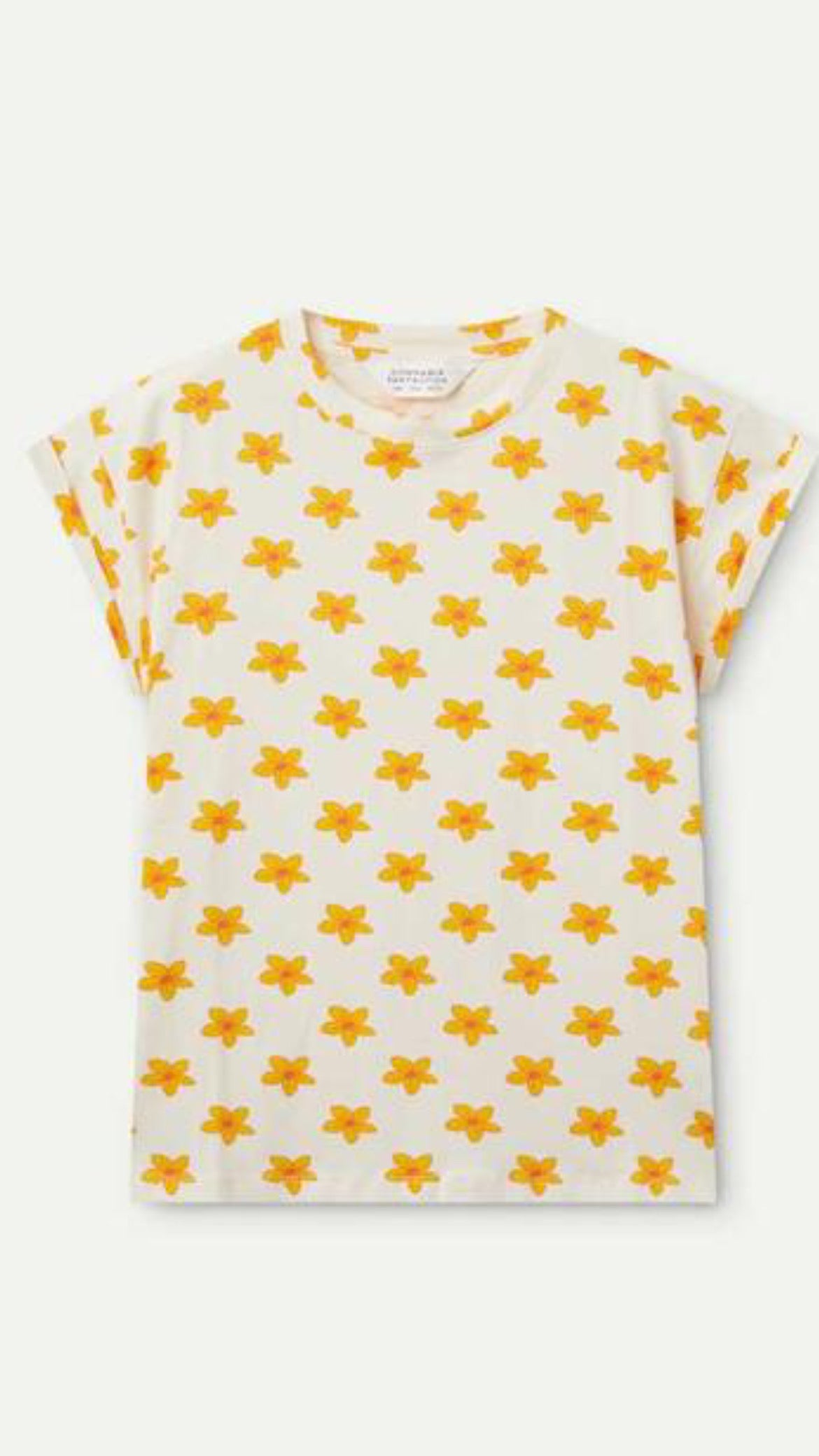Camiseta con estampado de flores