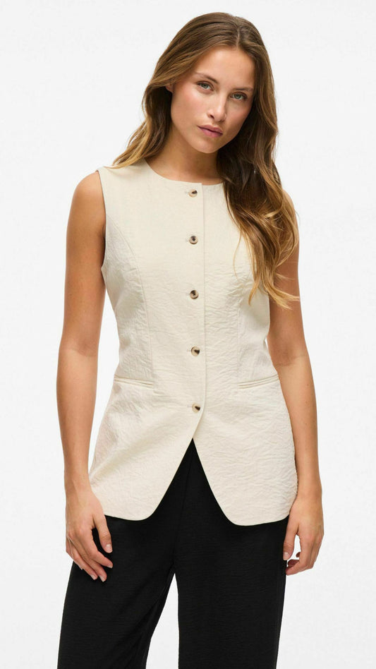 Chaleco Freja Beige