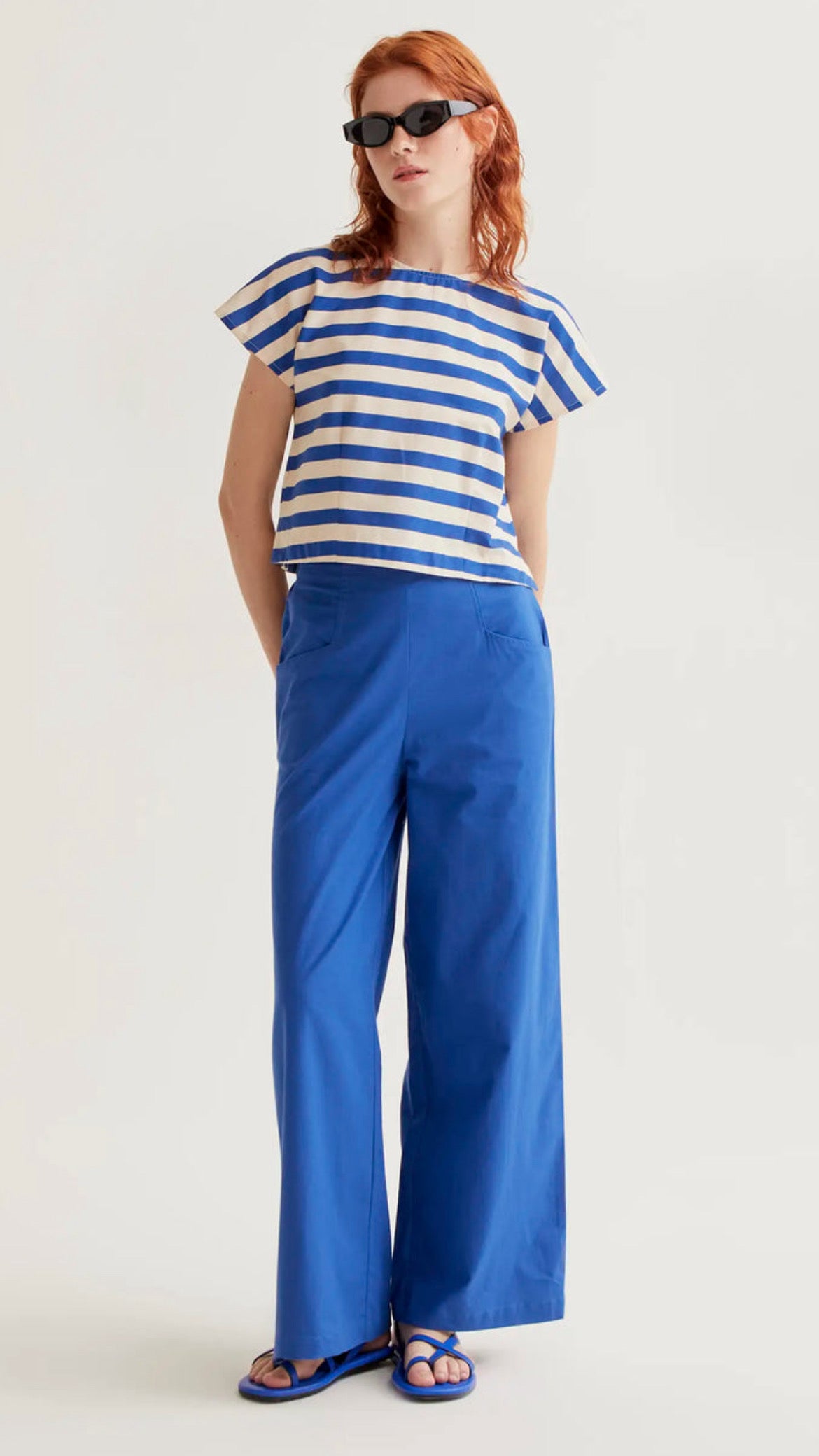 Pantalón azul 100% algodón
