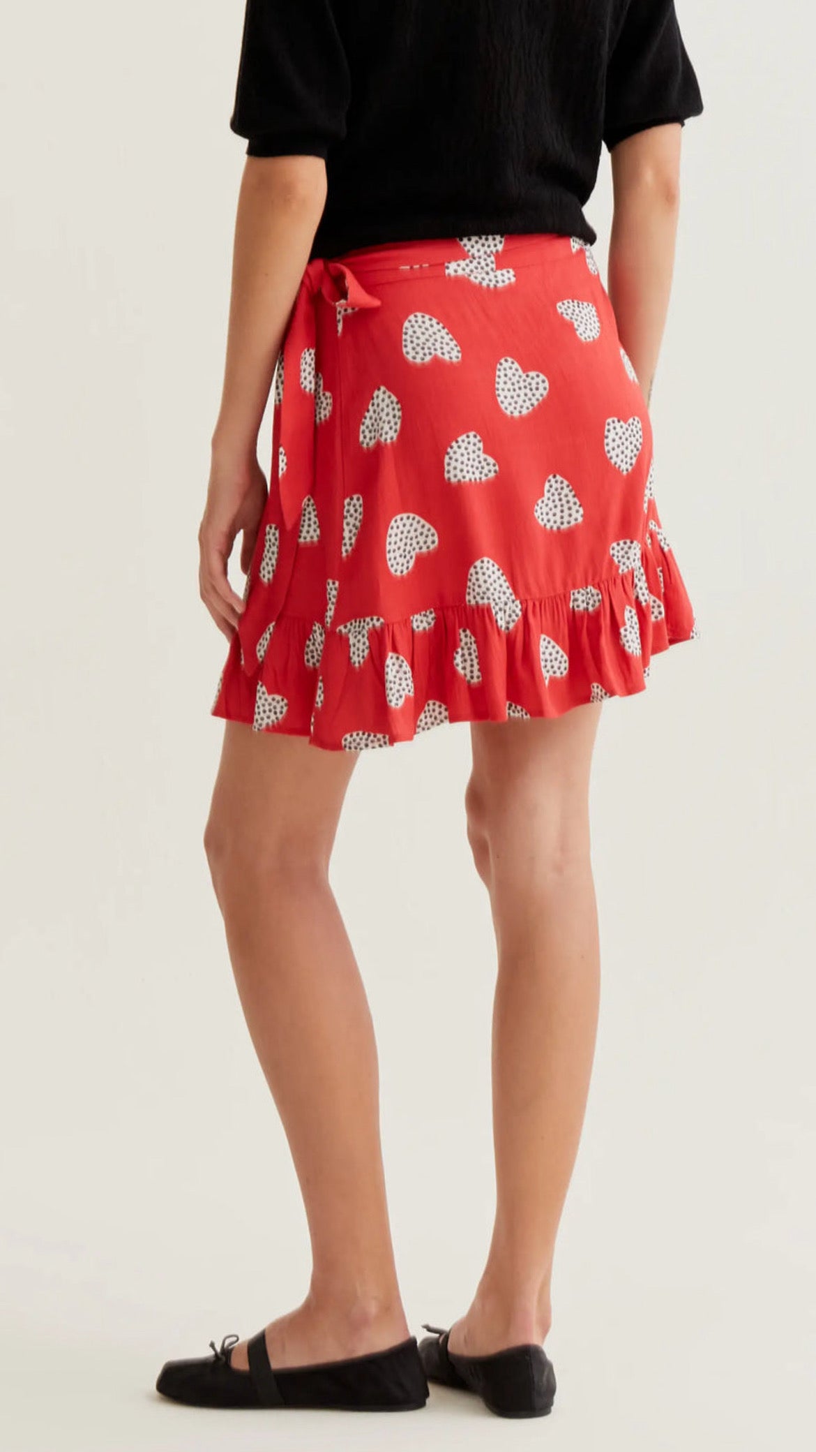 Falda corta con estampado Harmony Red