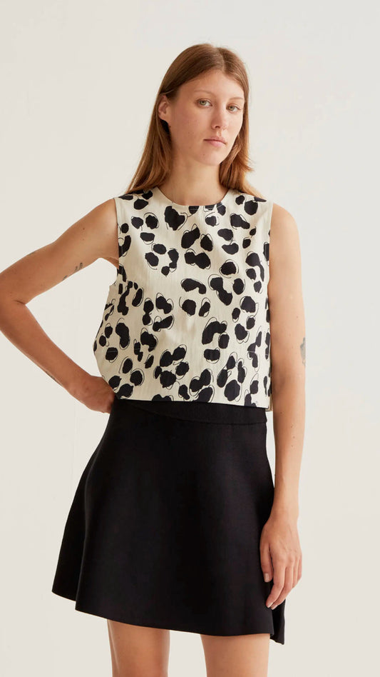 Top con estampado Dalmatian