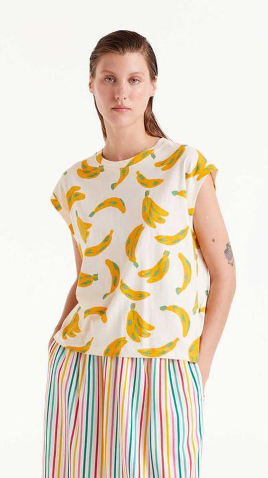 Banana print T-shirt