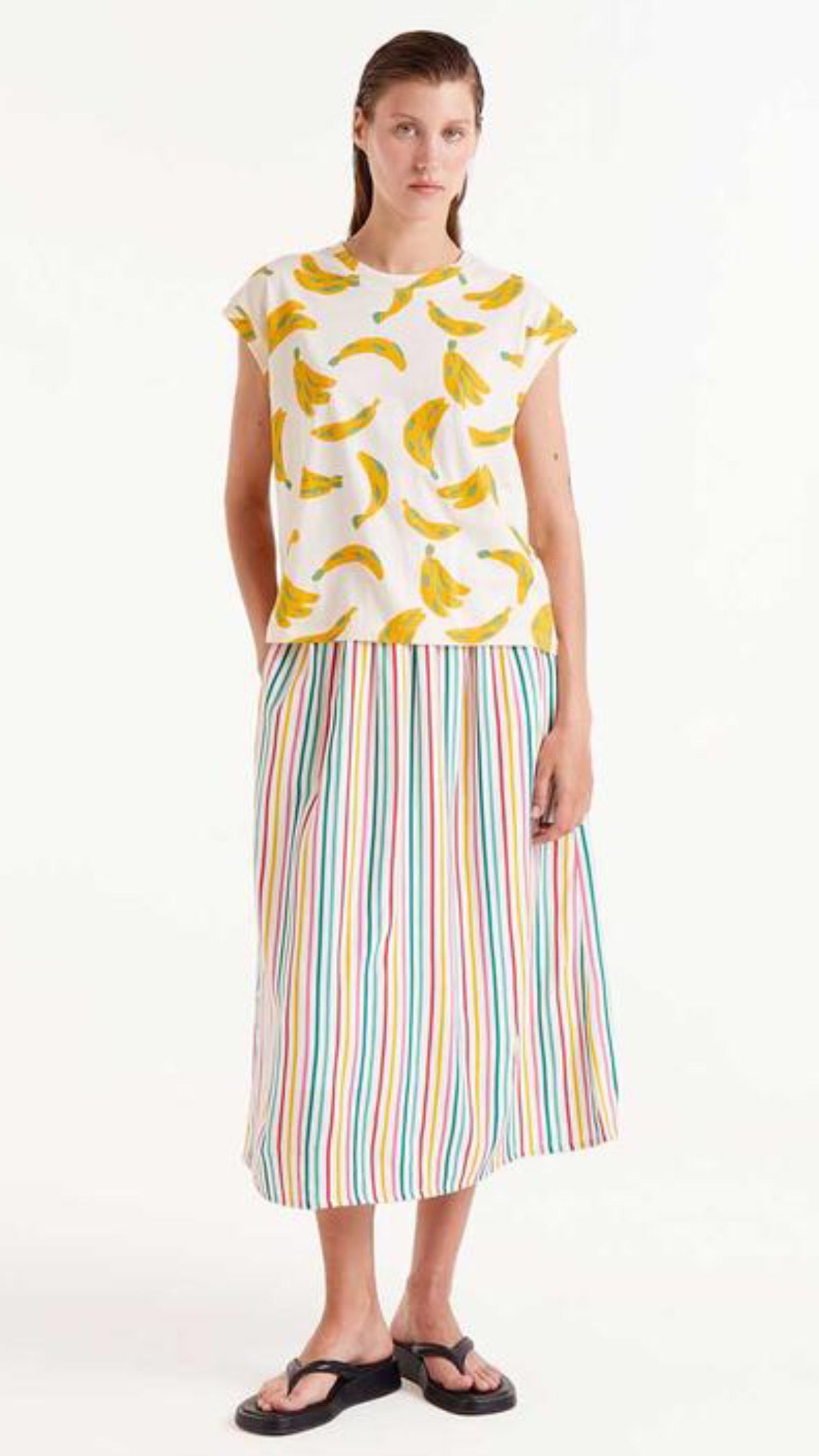 Banana print T-shirt