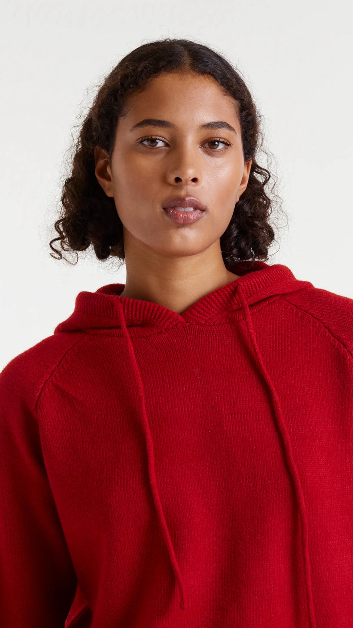 Jersey sudadera punto fino rojo