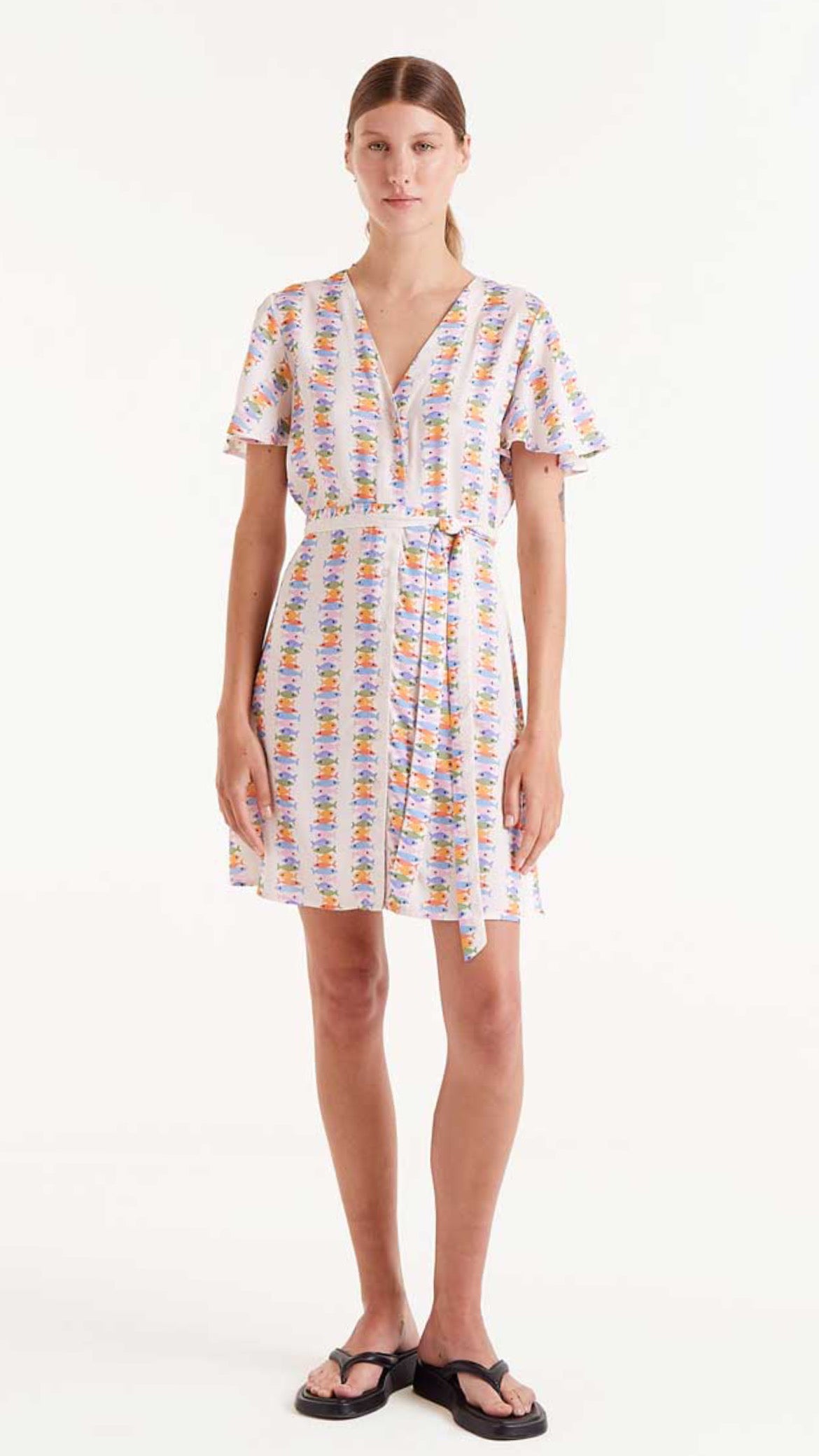 Vestido corto estampado Marina