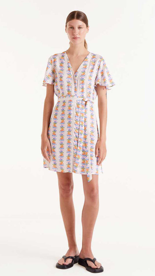 Vestido corto estampado Marina