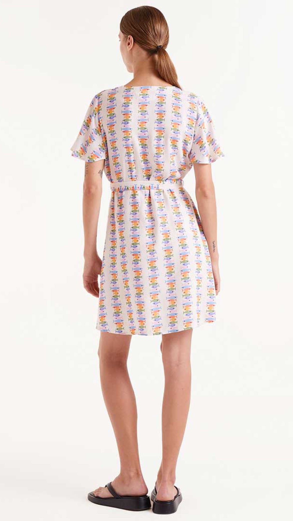 Vestido corto estampado Marina